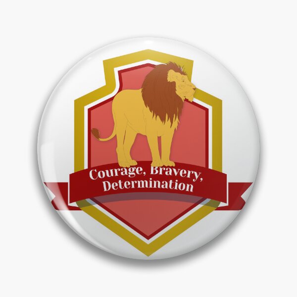 Item preview, Courage, Bravery, Determination Potterhead Emblem designed and sold by mschubbybunny.