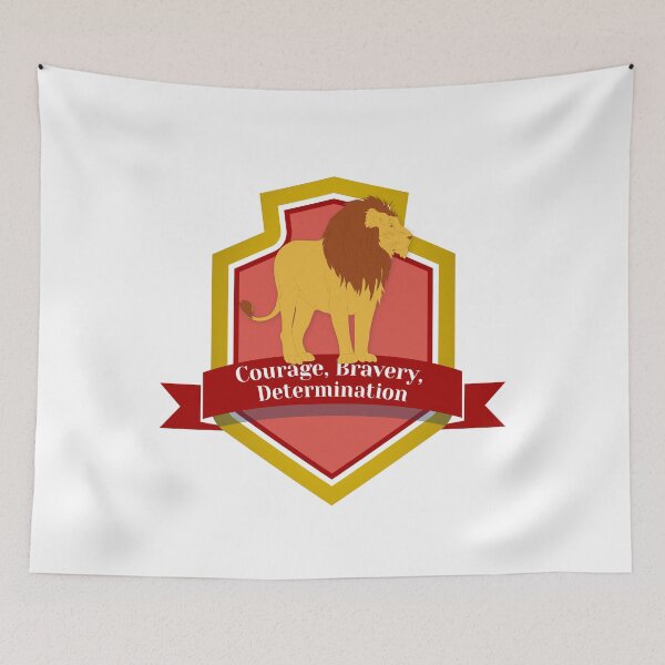Item preview, Courage, Bravery, Determination Potterhead Emblem designed and sold by mschubbybunny.