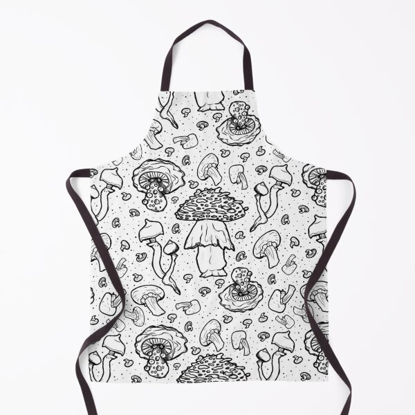 Item preview, Mushroom Sketches White Version | Botany Science Nature Cottage Witch Wiccan designed and sold by SugaredTea.