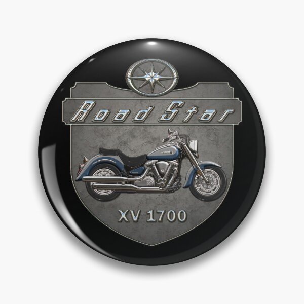 Item preview, Concrete Shield Road Star XV1700 Blue Silver designed and sold by KlaraBubble.