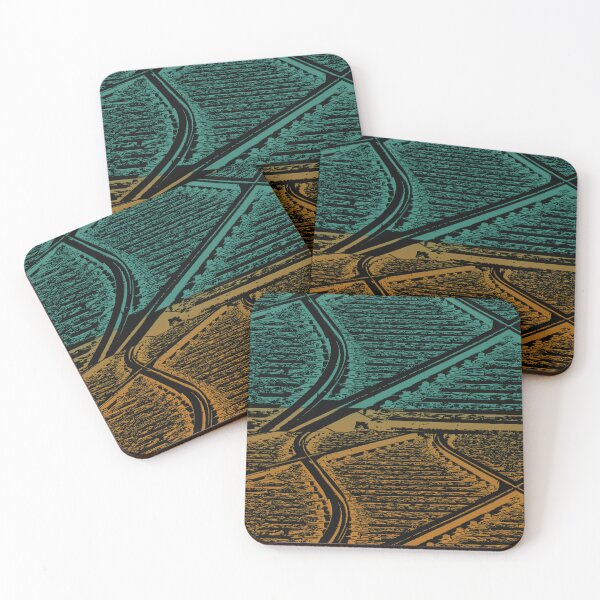 Item preview,  FUNNY PATTERN WITH ABSTRACT GEOMETRIC LINES OF RAILROAD TRACKS - UNIQUE COLLECTION OF RAILROAD ART PATTERNS (N°1). designed and sold by Ralek.