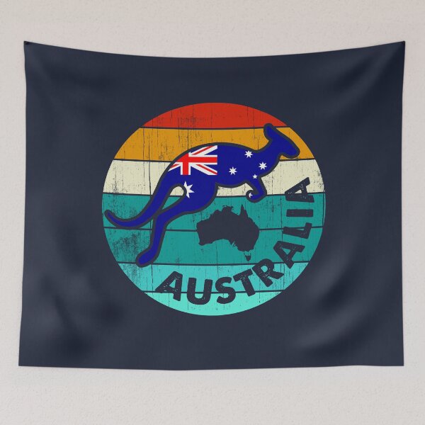 Item preview, Australia Day - Funny Australian Kangaroo Vintage designed and sold by NUMAcreations.