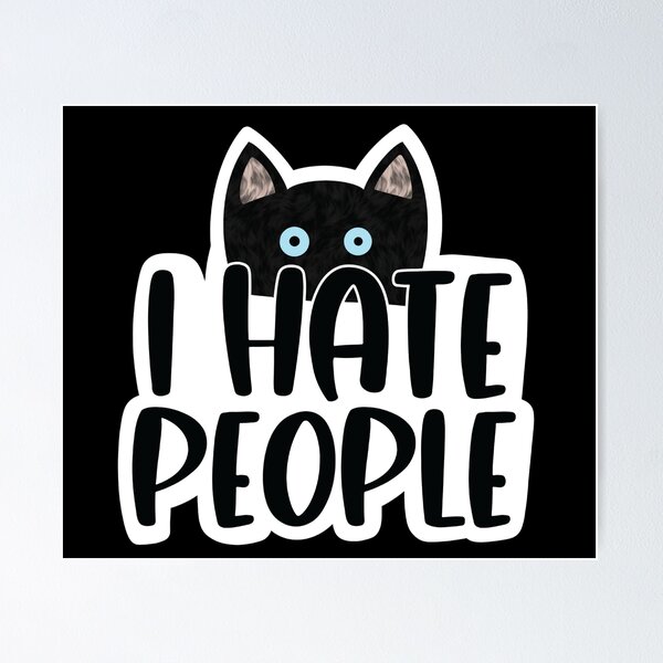 That's What I Do I Craft Stuff I Hate People And I Know Things Cat Poster