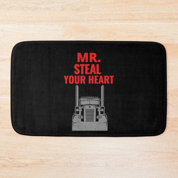 Item preview, Mr Steal Your Heart Valentines Day Trucker Big Truck Over The Road Trucking Truck Driver designed and sold by CarantinedChaos.
