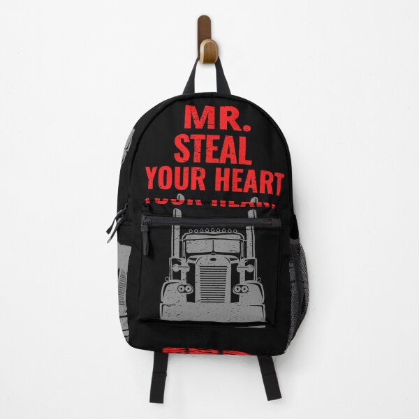 Item preview, Mr Steal Your Heart Valentines Day Trucker Big Truck Over The Road Trucking Truck Driver designed and sold by CarantinedChaos.