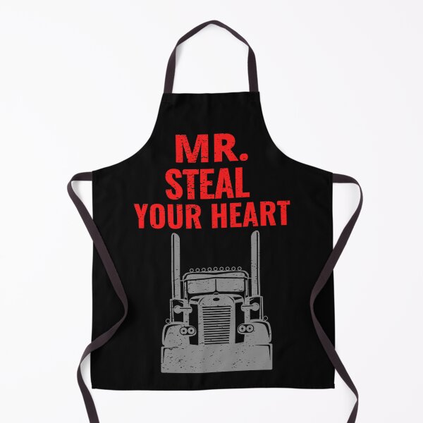 Item preview, Mr Steal Your Heart Valentines Day Trucker Big Truck Over The Road Trucking Truck Driver designed and sold by CarantinedChaos.