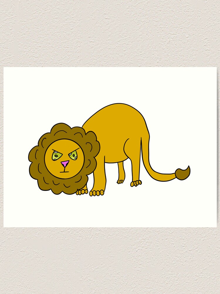 "Leo the lion" Art Print for Sale by Sokiawolf Redbubble