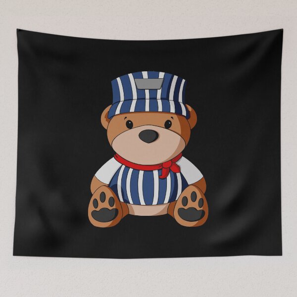 Item preview, Train Conductor Teddy Bear designed and sold by Alisha Ober Designs.