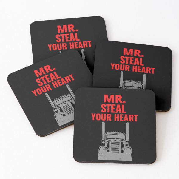 Item preview, Mr Steal Your Heart Valentines Day Trucker Big Truck Over The Road Trucking Truck Driver designed and sold by CarantinedChaos.