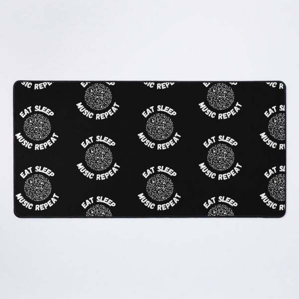 Item preview, Eat Sleep Music Repeat Notes Circle In Black designed and sold by LuckyKermit.