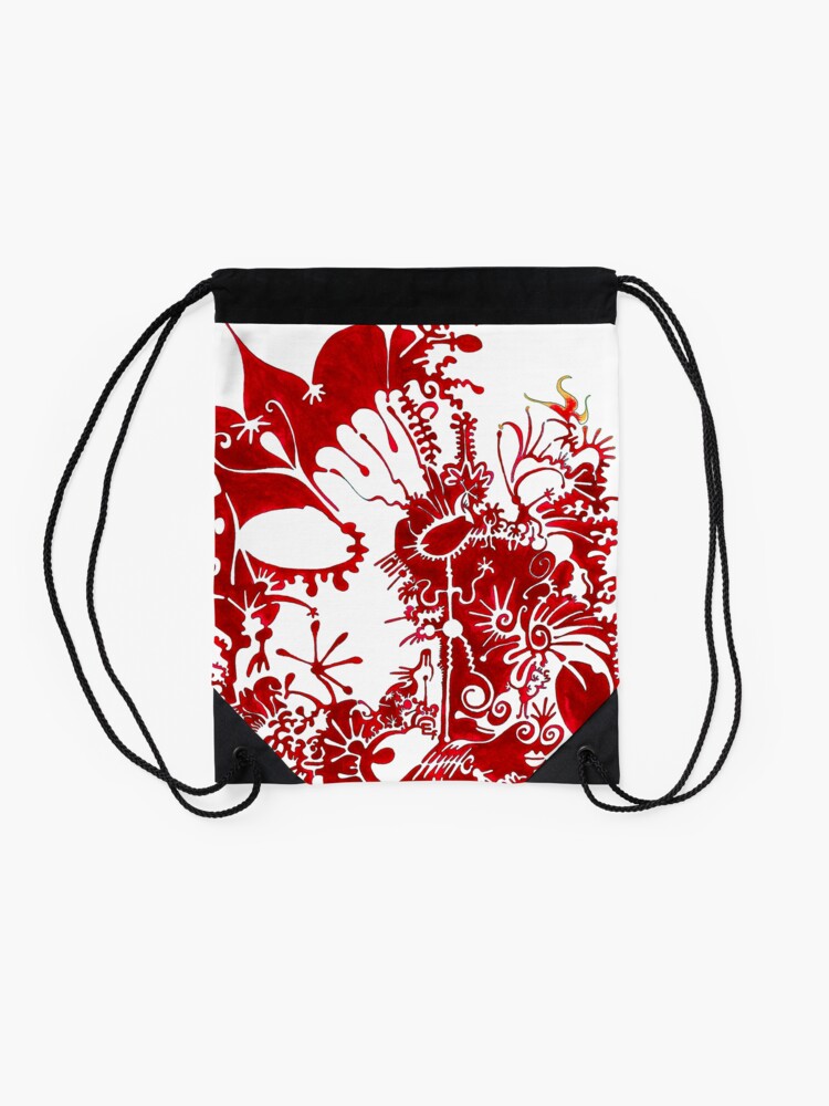 Alternate view of This is a red dream Drawstring Bag