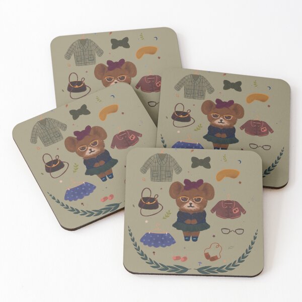 Item preview, Paper Doll Woodland Critter Green designed and sold by LauraAnneArt.