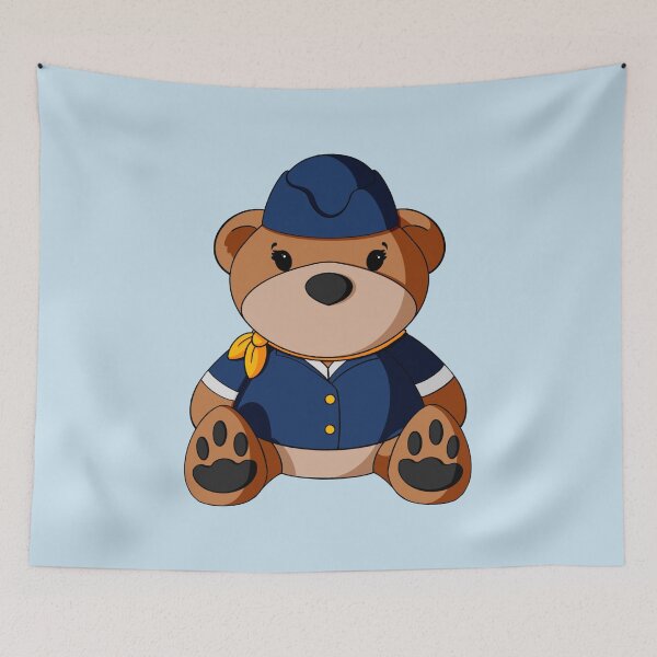 Item preview, Female Pilot Teddy Bear designed and sold by Alisha Ober Designs.