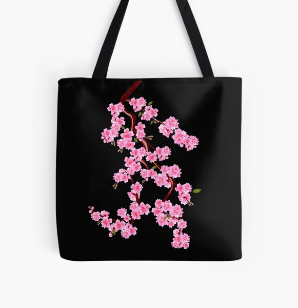 Oriental cherry blossom in spring 005 Tote Bag by Ori Artiste