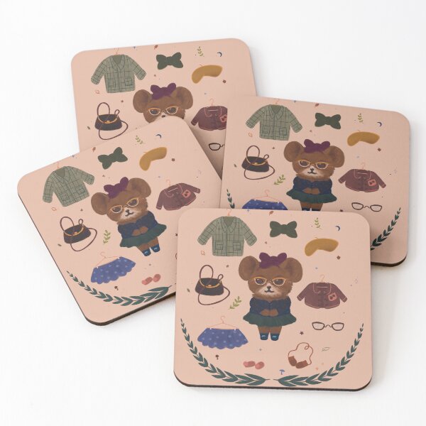 Item preview, Paper Doll Woodland Critter Pink designed and sold by LauraAnneArt.