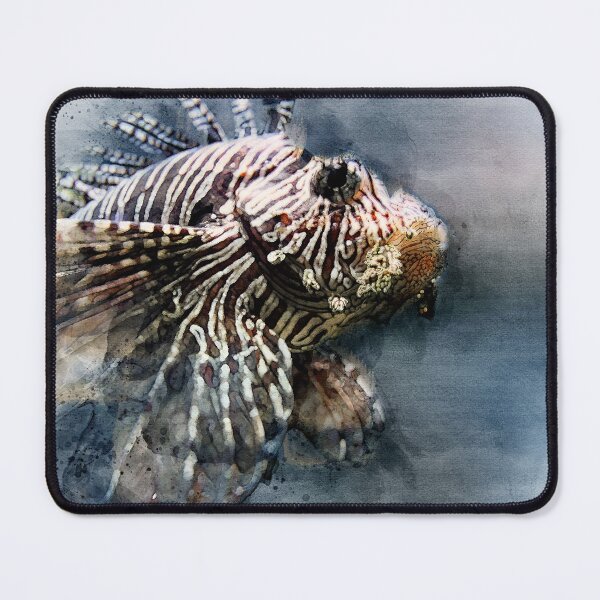 Item preview, Lionfish beautiful watercolor designed and sold by Grégory DUBUS.