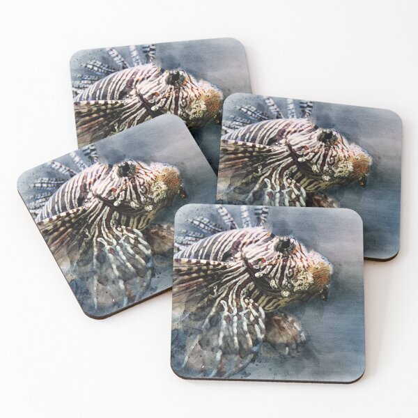 Item preview, Lionfish beautiful watercolor designed and sold by Grégory DUBUS.