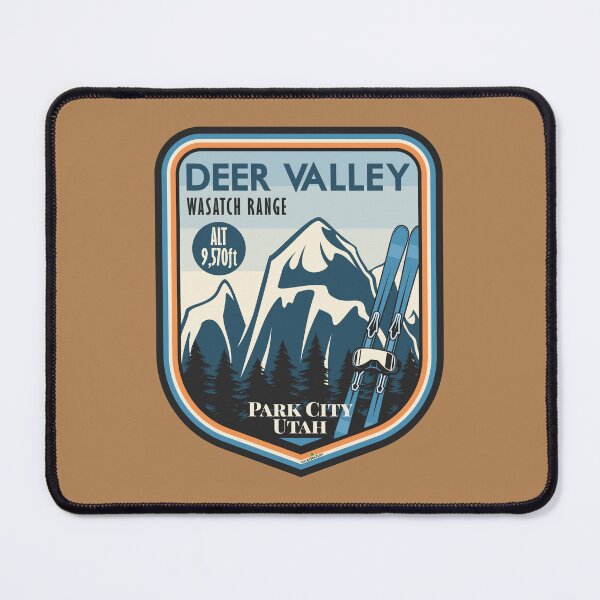 Item preview, Deer Valley Utah USA Ski Skiing Wasatch Range Sticker T-Shirt 03 designed and sold by OuterShellUK.