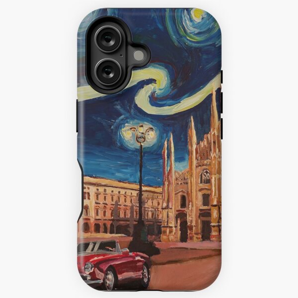 Aperçu de l'œuvre Nuit étoilée à Milan - Cathédrale avec Oldtimer créée et vendue par artshop77.