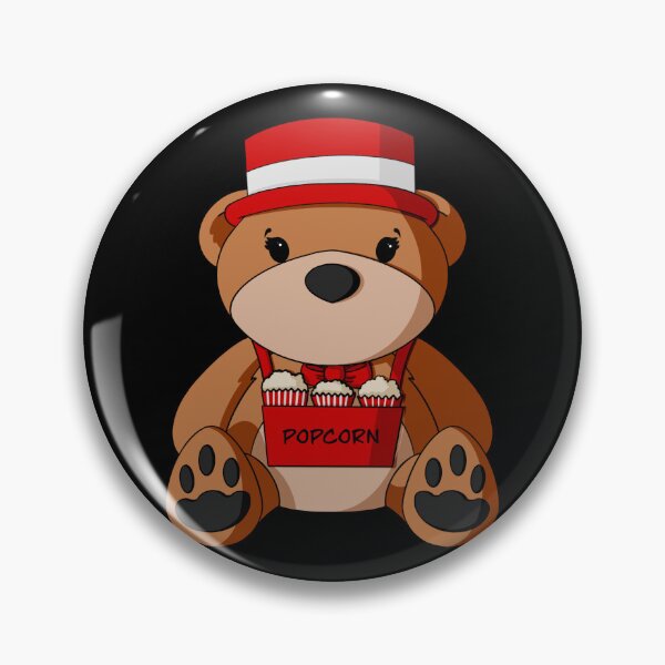 Item preview, Circus Popcorn Vendor Teddy Bear designed and sold by Alisha Ober Designs.