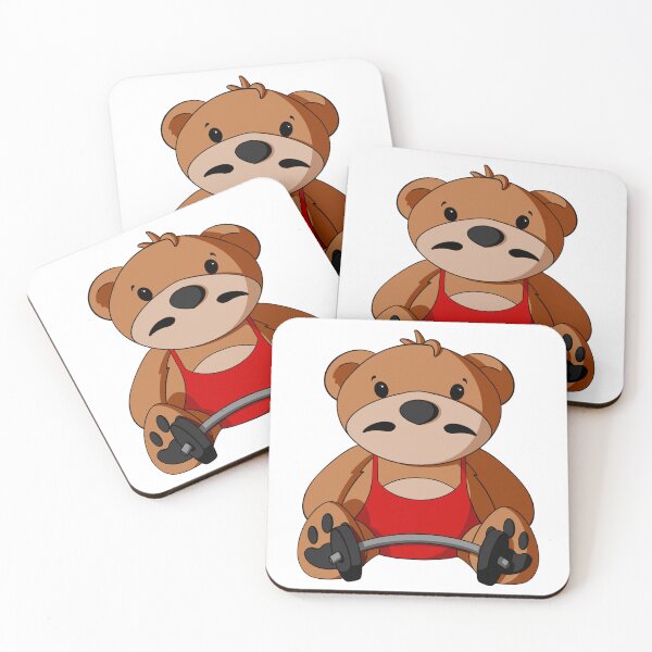 Item preview, Circus Strongman Teddy Bear designed and sold by Alisha Ober Designs.
