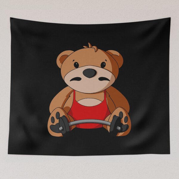 Item preview, Circus Strongman Teddy Bear designed and sold by Alisha Ober Designs.
