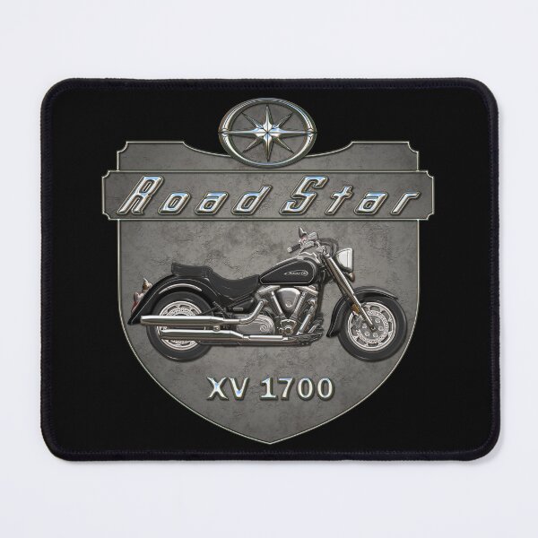 Item preview, Concrete Shield Road Star XV1700 Black designed and sold by KlaraBubble.