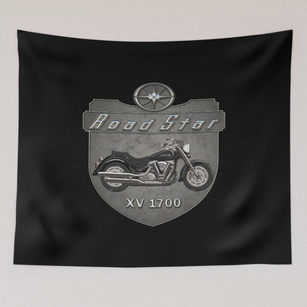 Item preview, Concrete Shield Road Star XV1700 Black designed and sold by KlaraBubble.