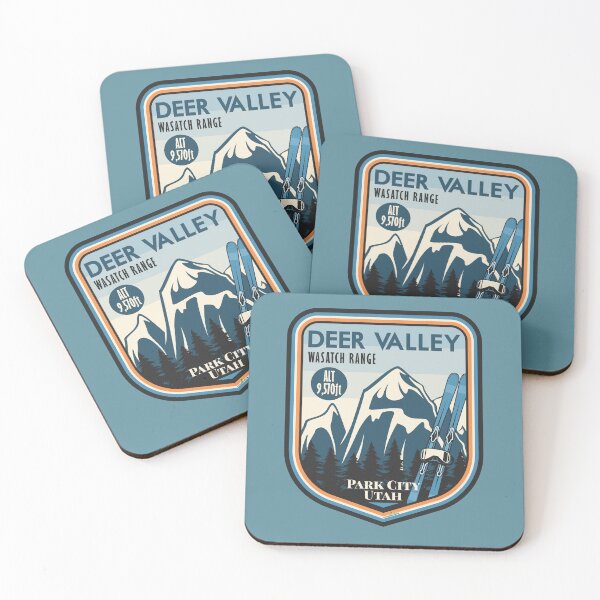 Item preview, Deer Valley Utah USA Ski Skiing  Wasatch Range Sticker T-Shirt 03 designed and sold by OuterShellUK.