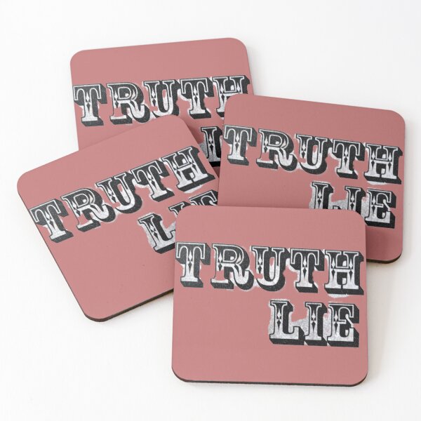 Item preview, Truth and lie, simplicity, elegance, inscriptions, letters, sentences, philosophy, religion, words, unique designed and sold by NessArtByEwa.