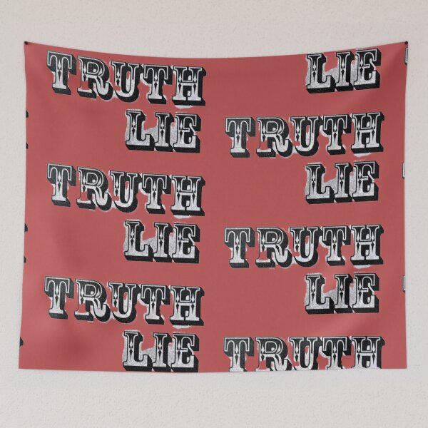 Item preview, Truth and lie, simplicity, elegance, inscriptions, letters, sentences, philosophy, religion, words, unique designed and sold by NessArtByEwa.