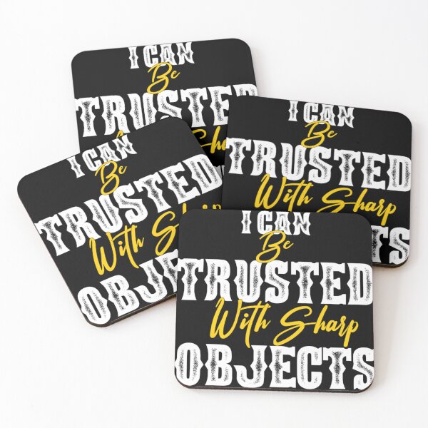 Item preview, I Can Be Trusted With Sharp Objects designed and sold by MarCheshier.