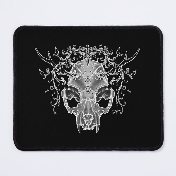 Item preview, Cat skull with antlers designed and sold by creativeNF.