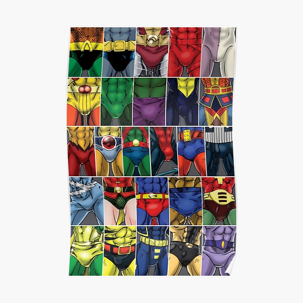 Superhero ABC's Poster Poster