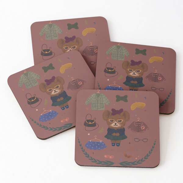 Item preview, Paper Doll Woodland Critter Mauve designed and sold by LauraAnneArt.