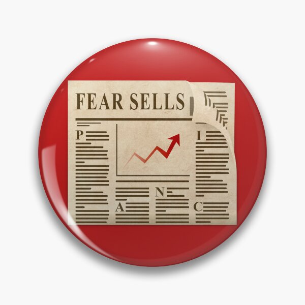 Item preview, Fear Sells, Fake News, Newspaper designed and sold by ArtOfRebellion.