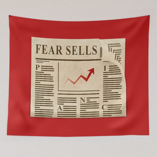 Item preview, Fear Sells, Fake News, Newspaper designed and sold by ArtOfRebellion.