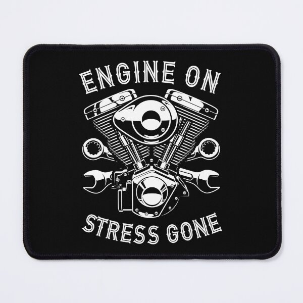 Item preview, Engine on Stress gone Biker motorcycle designed and sold by Shirt-Kaiser.