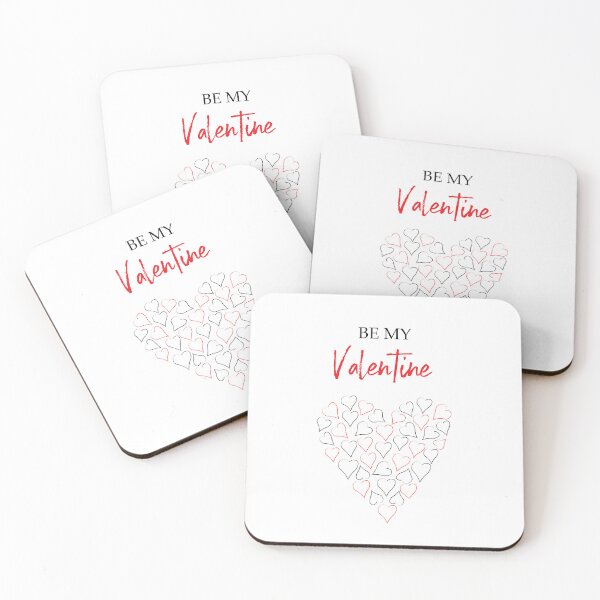 Item preview, Be My Valentine Day graphic BLACK/RED designed and sold by HybrisStudio.