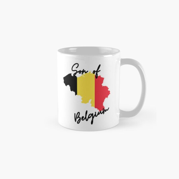 Son of Belgium Map Flag Classic Mug