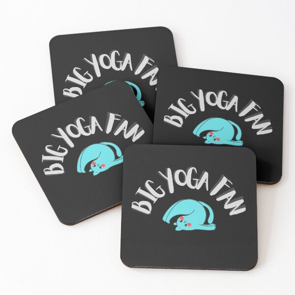 Item preview, Big Yoga Fan Blue Cat Design Sport Fitness Exercise  designed and sold by LGbubble.