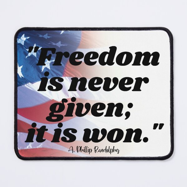 Item preview, Freedom Quotes - A. Phillip Rudolph designed and sold by Losthorsedesign.