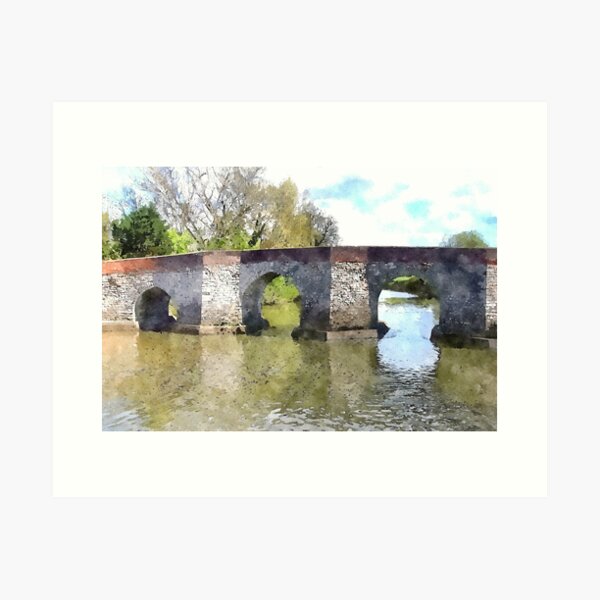 The Medieval Bridge At East Peckham Art Print