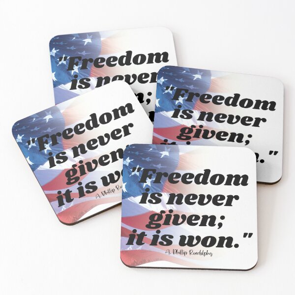 Item preview, Freedom Quotes - A. Phillip Rudolph designed and sold by Losthorsedesign.