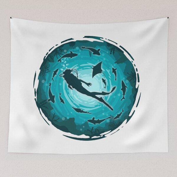 Item preview, scuba diver designed and sold by artjojo.