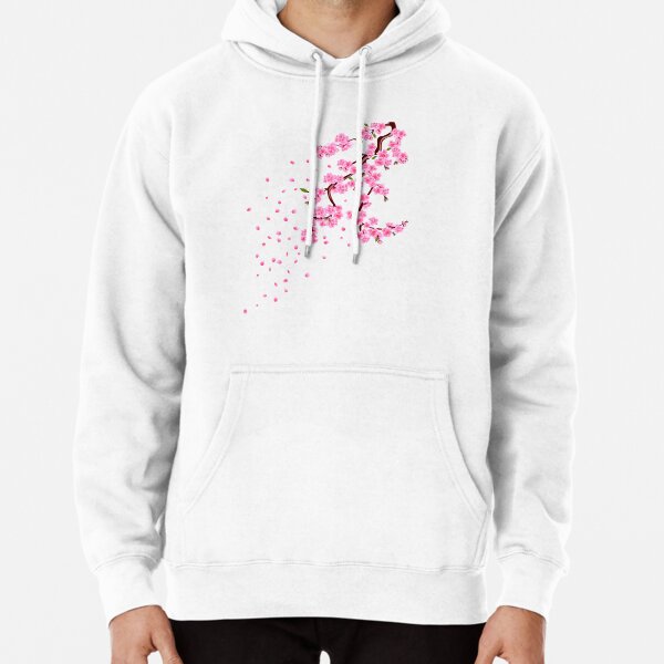 White cherry blossom discount hoodie