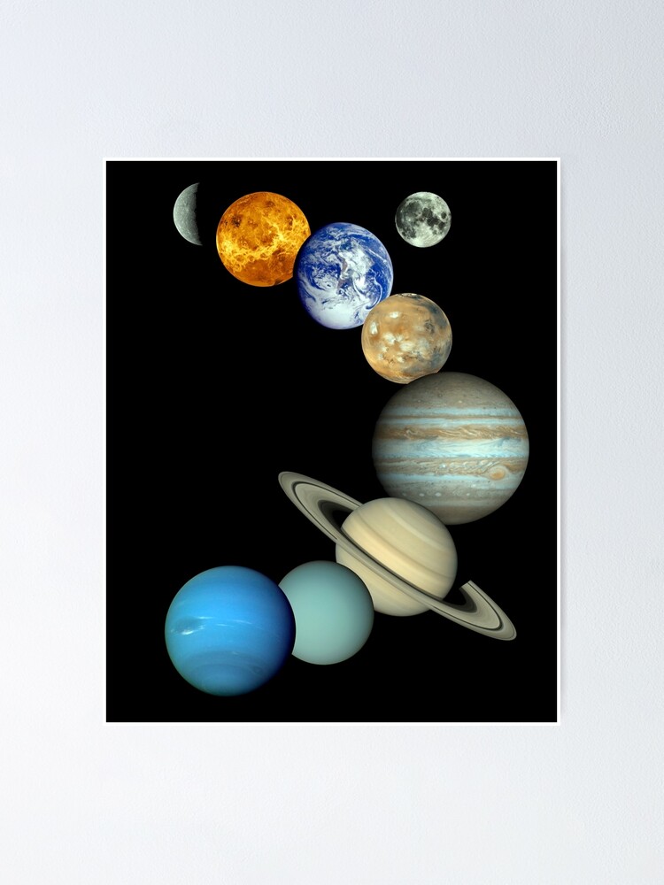 Alternative Ansicht von Sonnensystem-Montage Poster