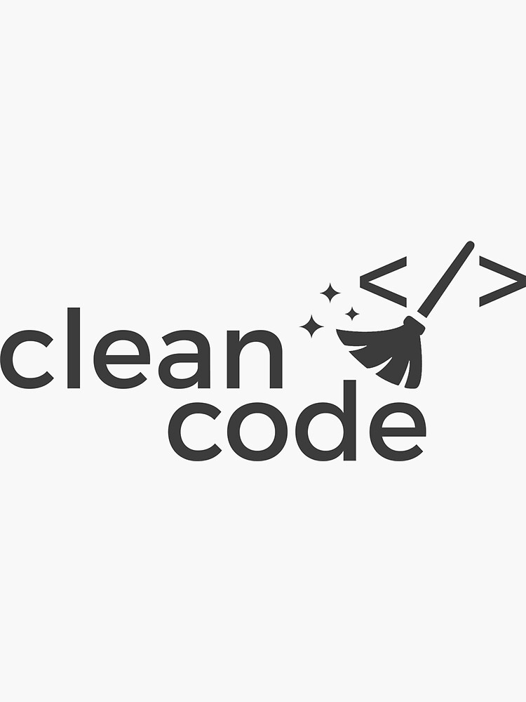 Clean Code Sticker for Sale by likescurving