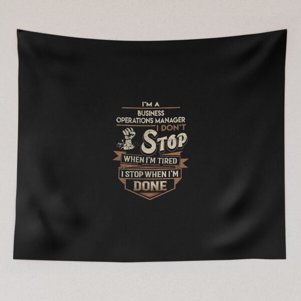 Item preview, Business Operations Manager T Shirt - I Stop When Done Job Gift Item Tee designed and sold by paneczkopat.