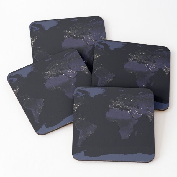 Item preview, Detailed map of the Earth at night as seen from the satellite designed and sold by Raureif.